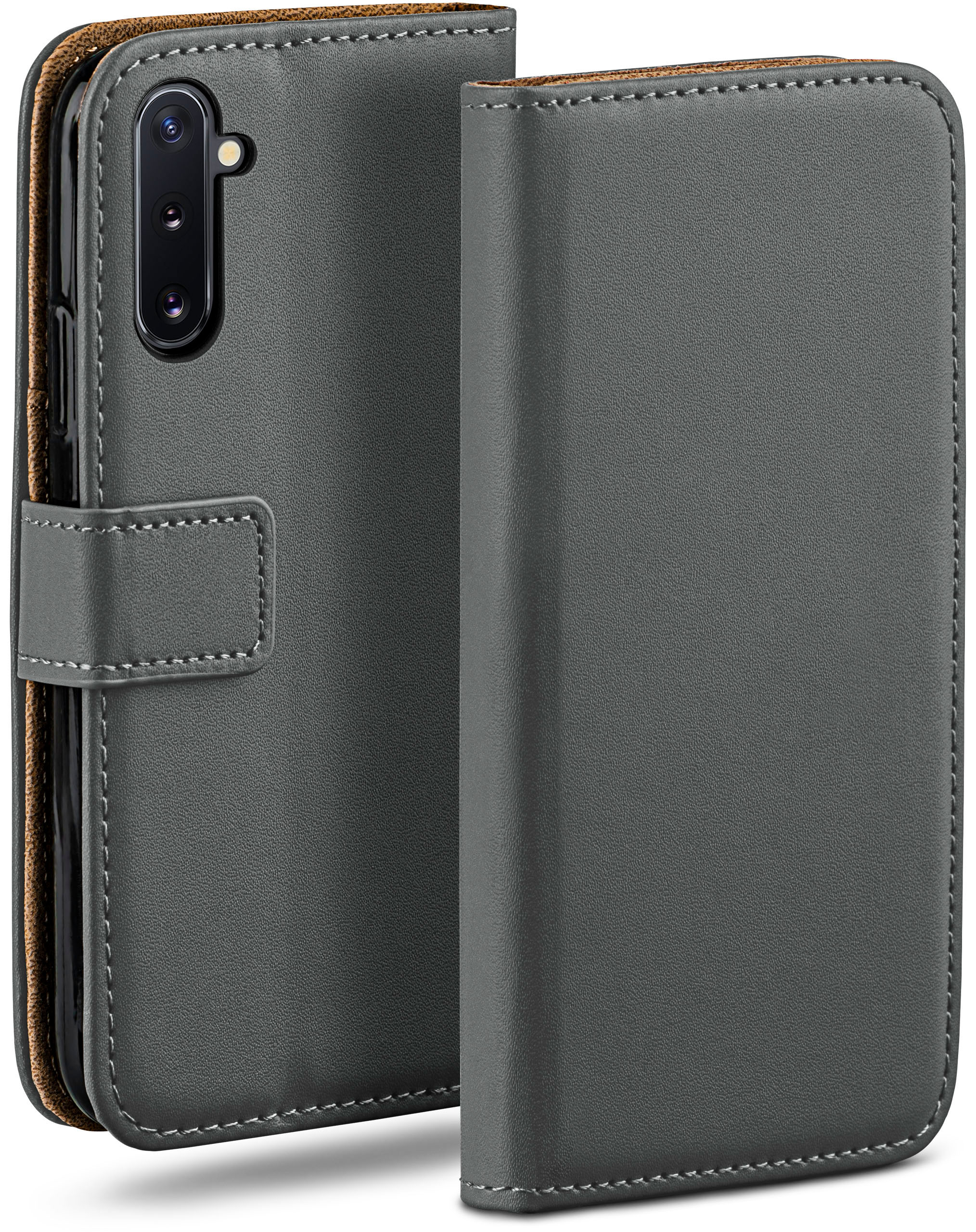 MOEX Book Case, Anthracite-Gray Note 10, Galaxy Bookcover, Samsung