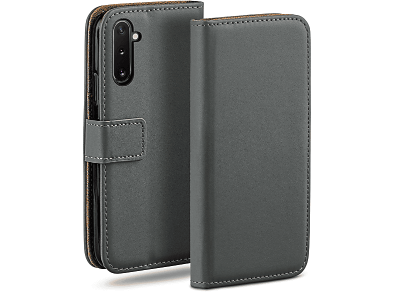 Book Note 10, Case, Anthracite-Gray Bookcover, Samsung, Galaxy MOEX