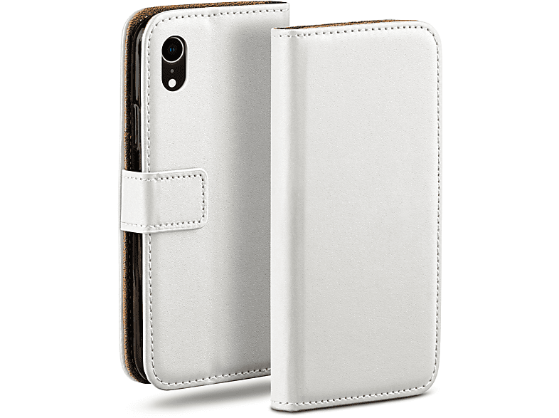 MOEX Book Case, Bookcover, Apple, iPhone XR, Pearl-White
