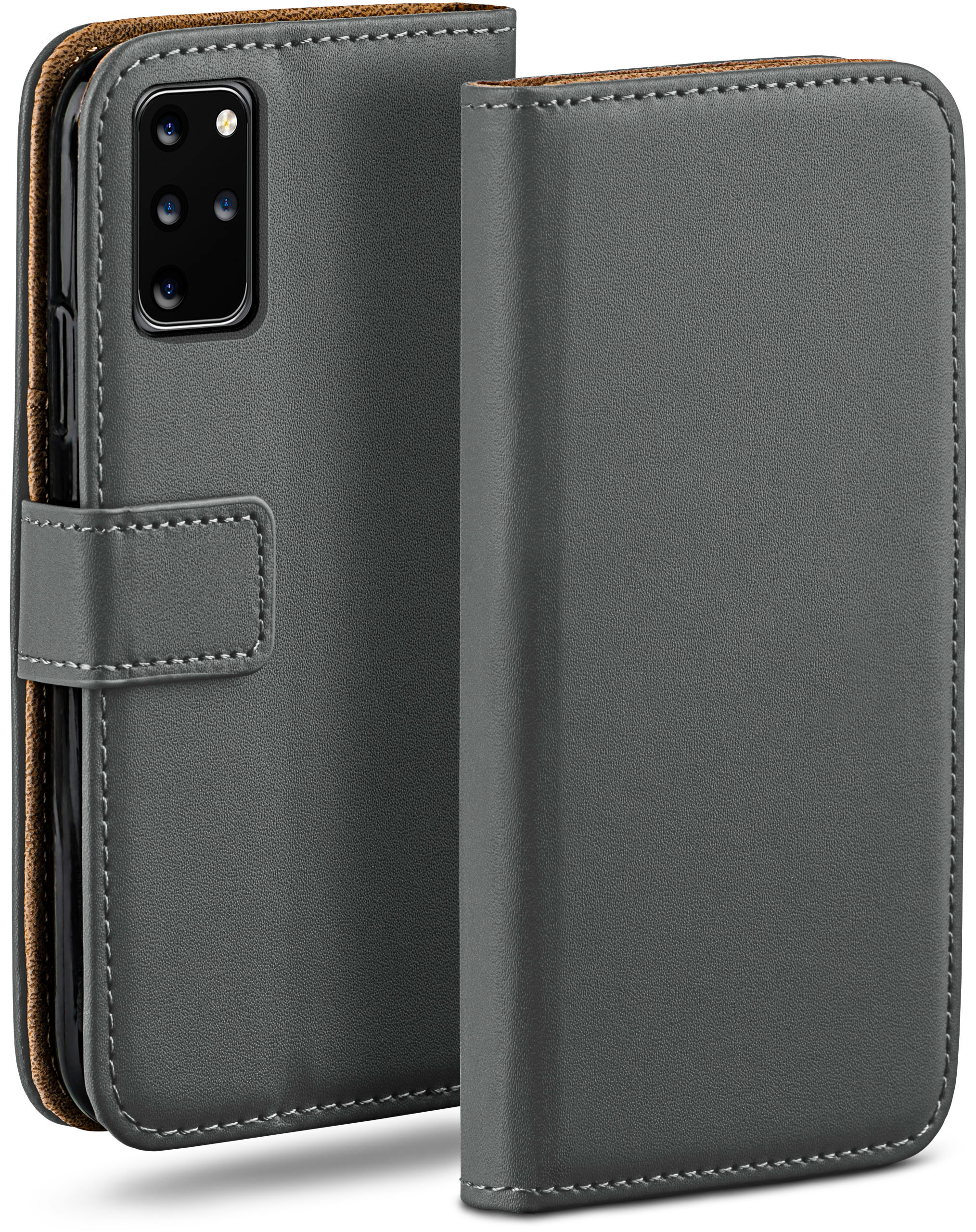 Plus Samsung, S20 Anthracite-Gray Book Bookcover, 5G, / Case, Galaxy MOEX