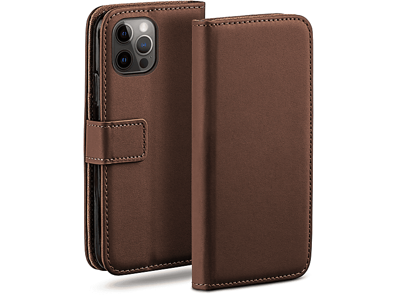 MOEX Book Case, Bookcover, Apple, iPhone 12 Pro, Oxide-Brown