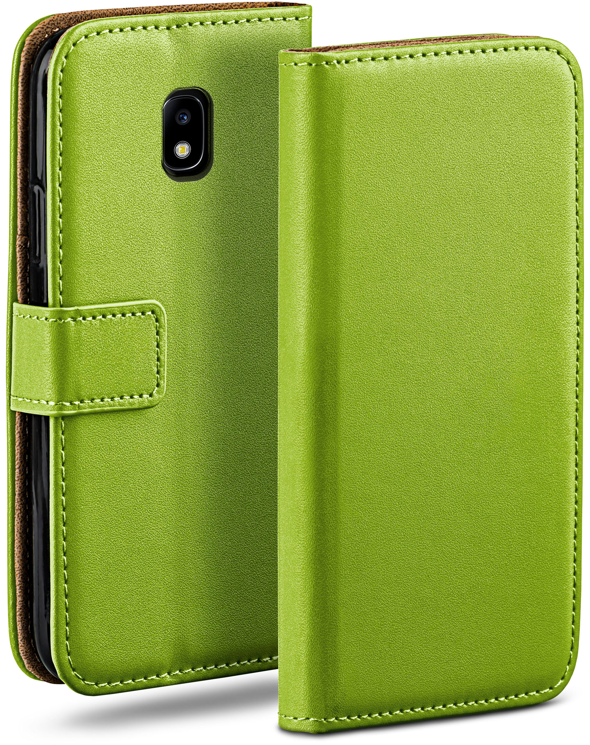 Book Galaxy Samsung, MOEX Lime-Green Case, (2017), Bookcover, J5