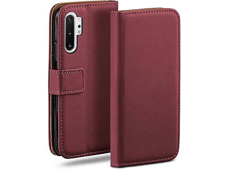 Bookcover, Plus Note10 Book (4G/5G), Case, MOEX Samsung, Maroon-Red