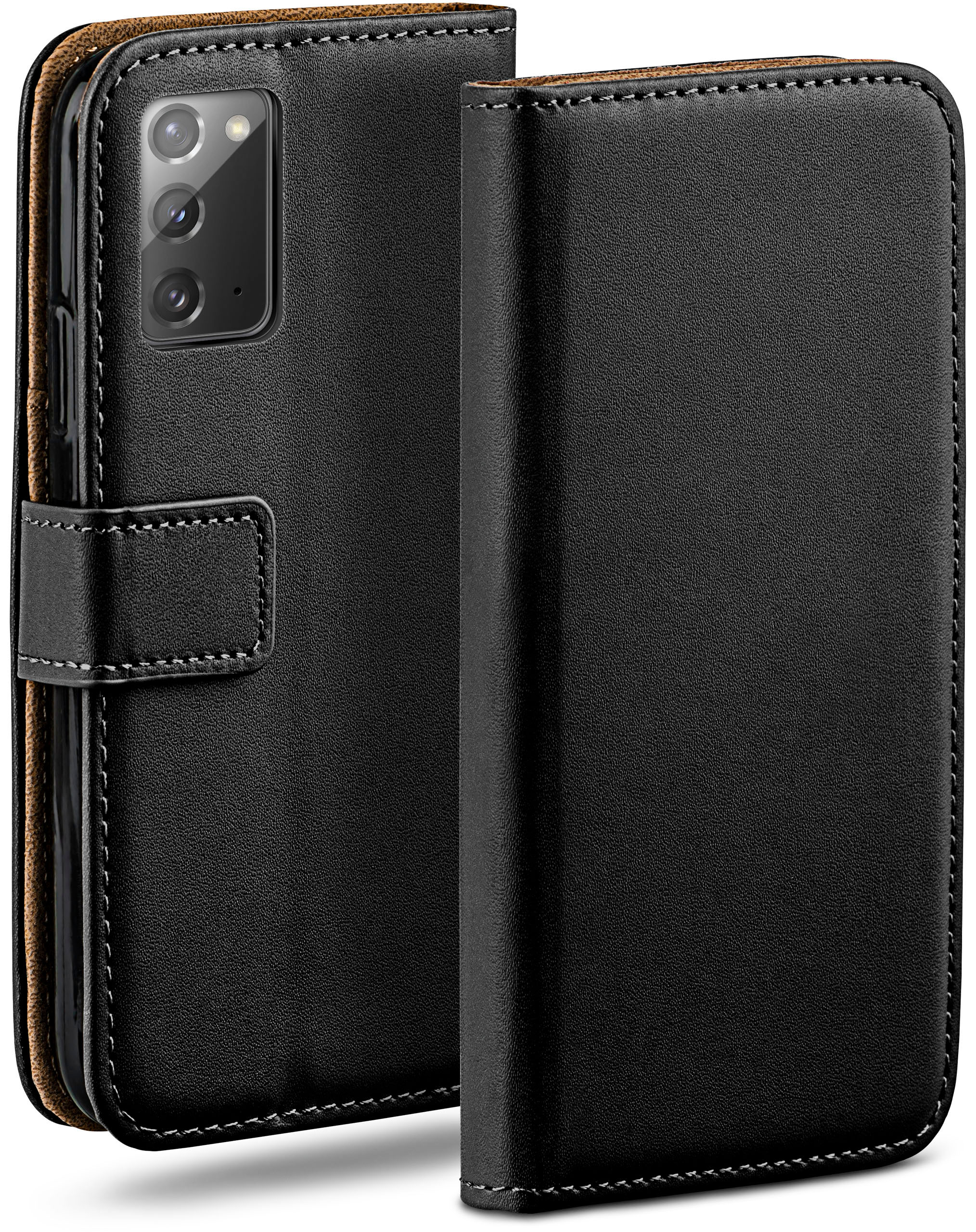 Note20 Deep-Black Bookcover, Note20 Samsung, Case, 5G, / Book MOEX