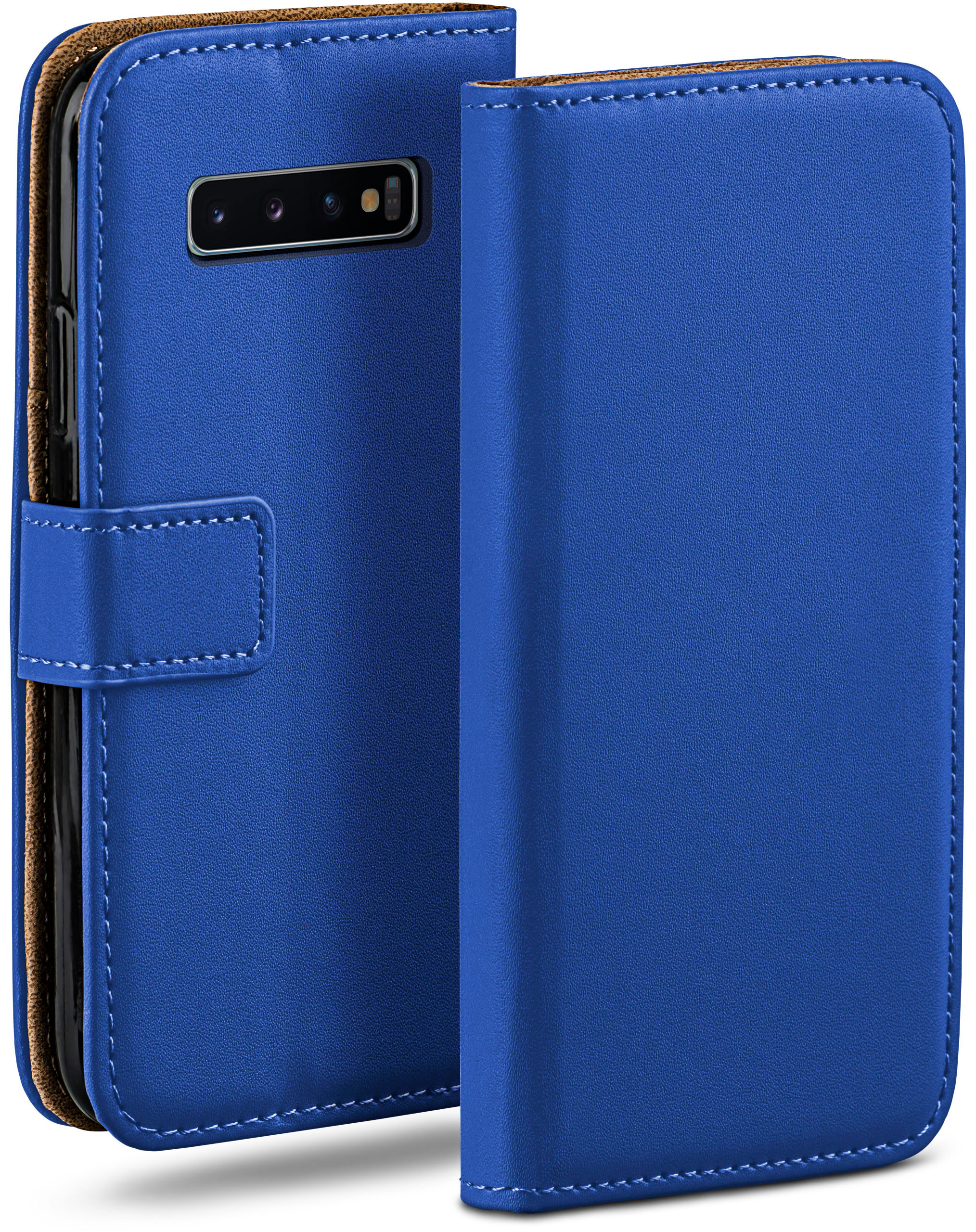 Bookcover, S10, Samsung, Royal-Blue Book MOEX Case, Galaxy