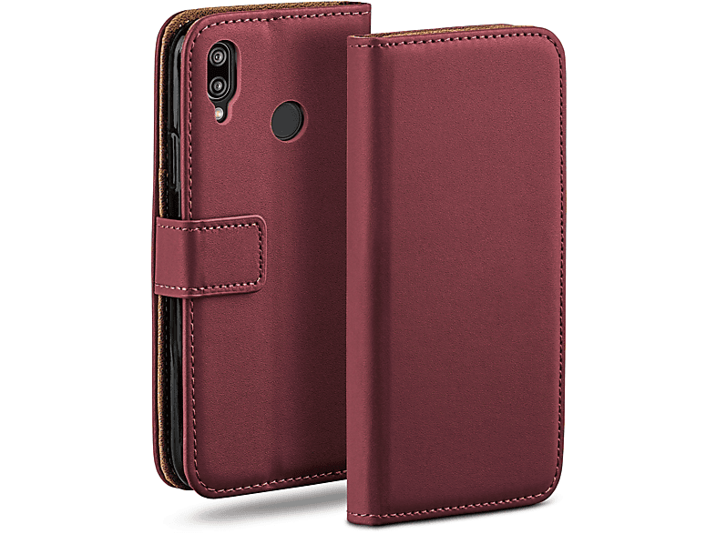 MOEX Book Case, Bookcover, Huawei, P20 Lite, Maroon-Red