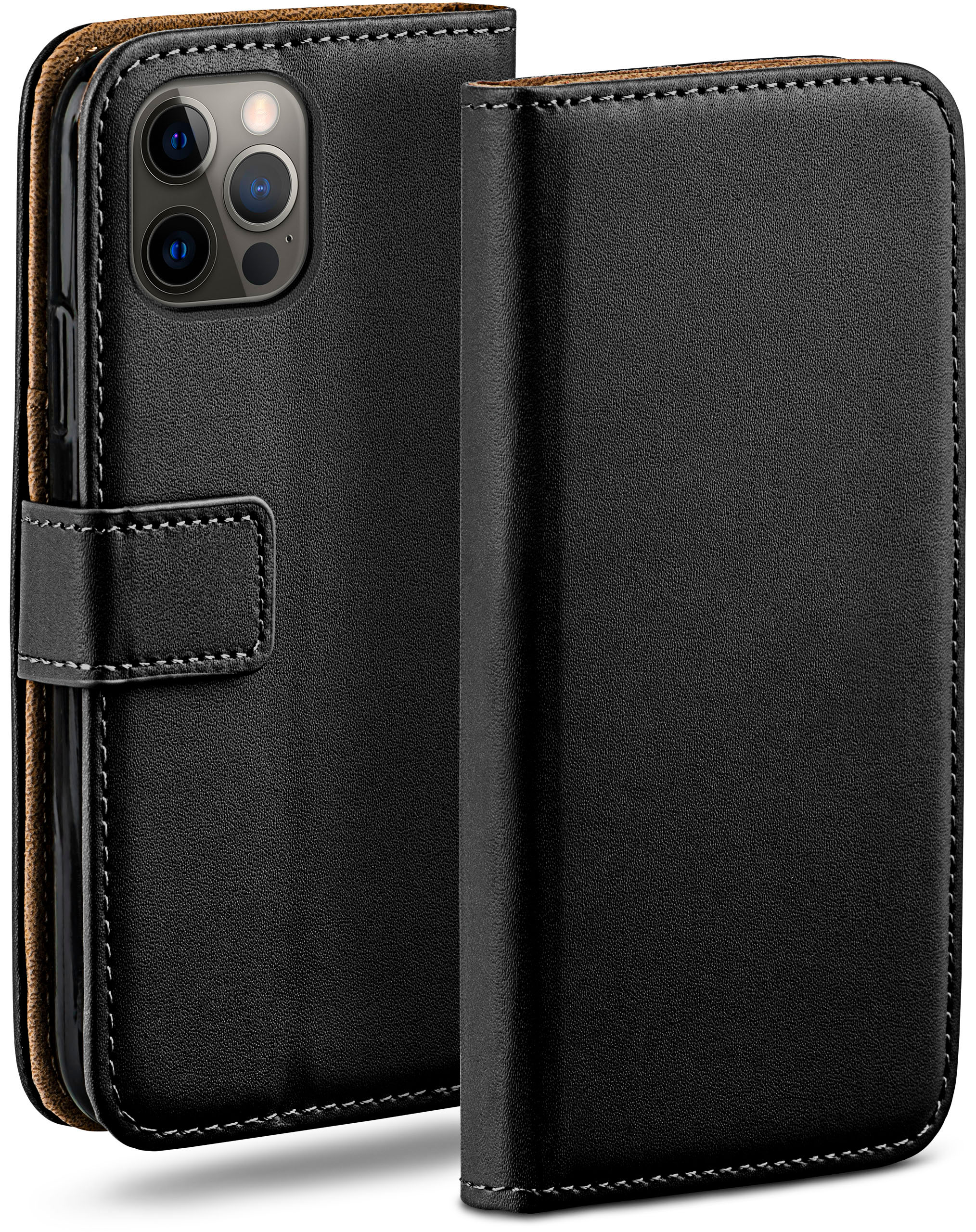 Max, Book iPhone MOEX Deep-Black Pro Apple, Bookcover, Case, 12