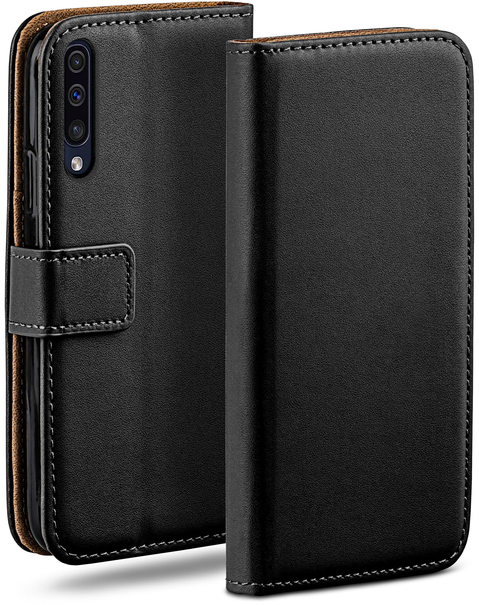 Case, Book Samsung, Deep-Black MOEX A50 A30s, / Bookcover, Galaxy