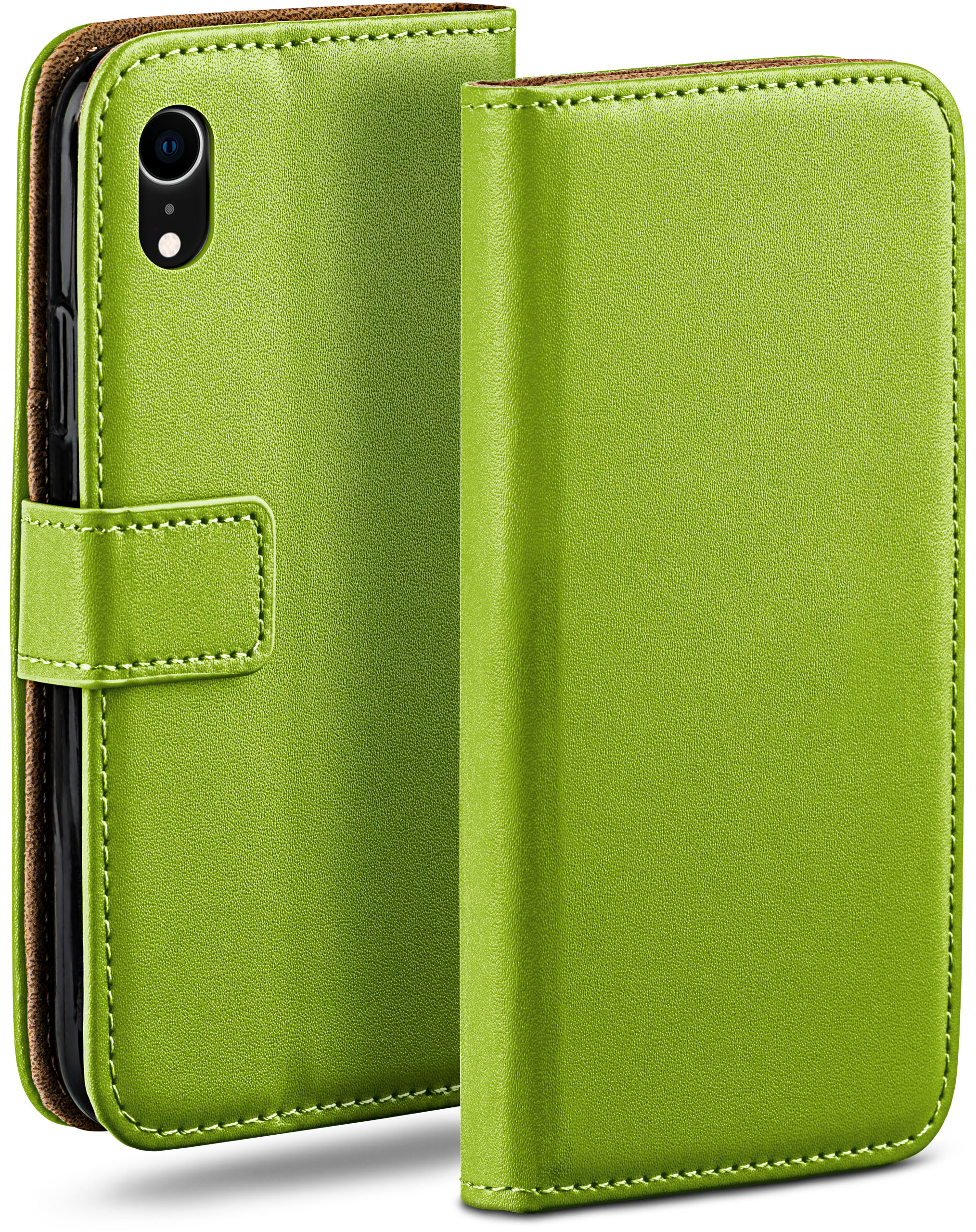 Apple, Book iPhone Lime-Green MOEX Case, Bookcover, XR,
