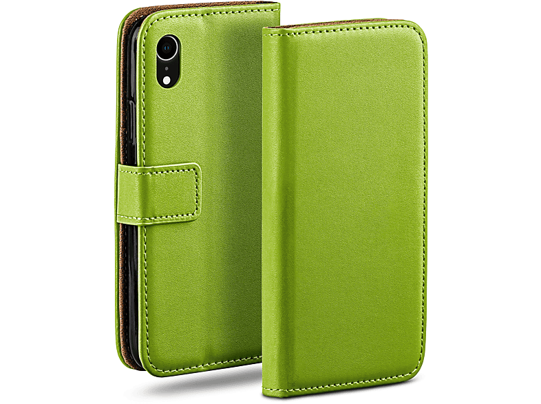 MOEX Book Case, Bookcover, Apple, iPhone XR, Lime-Green