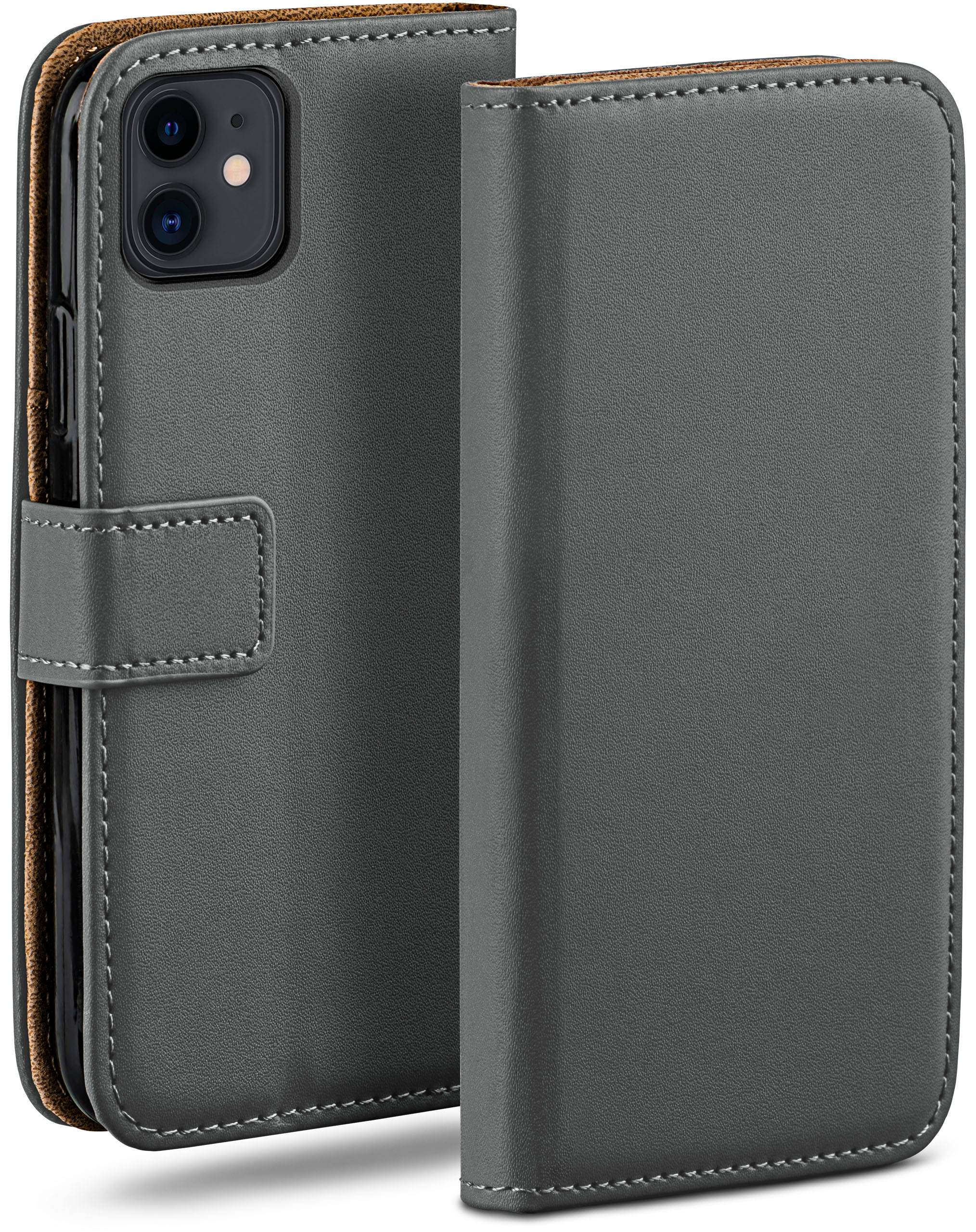 MOEX Book Bookcover, 11, Case, Apple, iPhone Anthracite-Gray