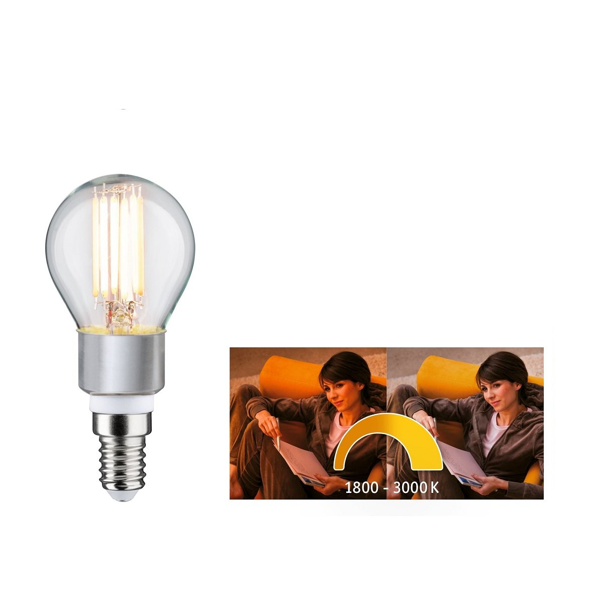Fil Leuchtmittel lm 5 E14 PAULMANN Goldlicht/Warmweiß LED LICHT Tropfen Watt 470