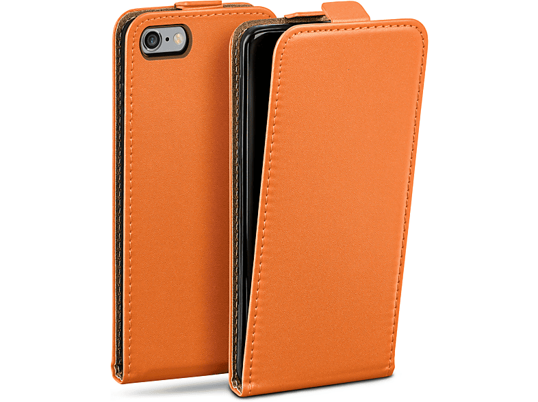 MOEX Flip Case, iPhone Cover, Flip Canyon-Orange Apple, / 6s 6, iPhone
