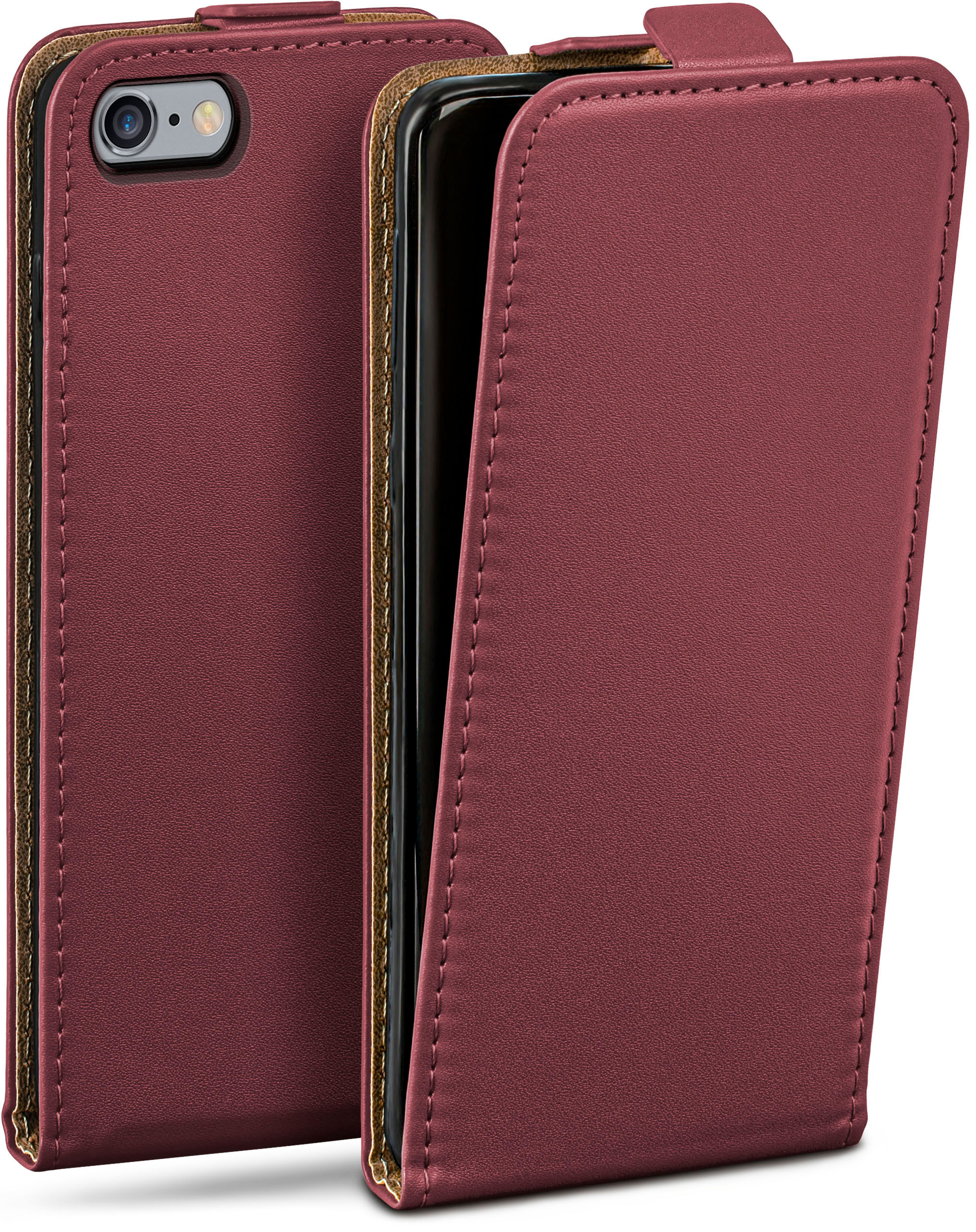MOEX Flip Case, 6, iPhone Cover, 6s Maroon-Red / Apple, Flip iPhone