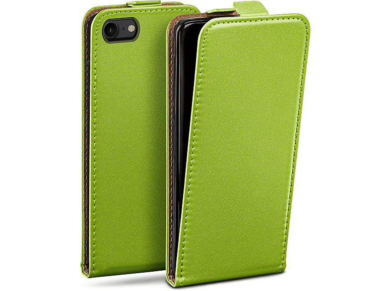 Lime-Green Apple, Case, 7 iPhone Flip MOEX / Cover, Flip 8, iPhone