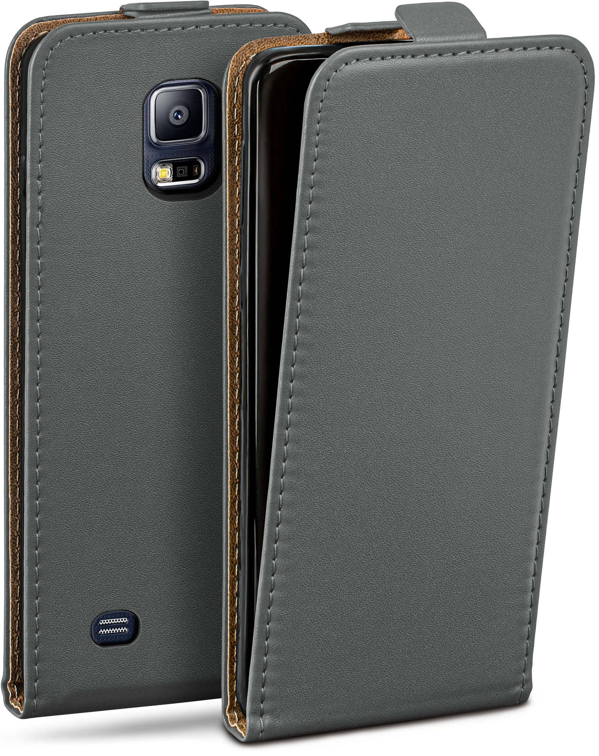 MOEX Flip Flip Galaxy S5 Case, Samsung, S5 Cover, / Neo, Anthracite-Gray
