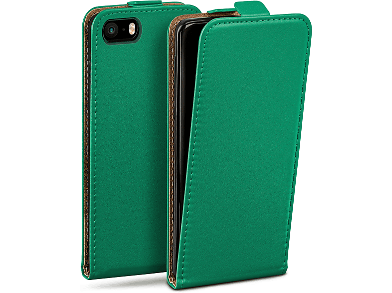 (2016), Cover, Emerald-Green MOEX 5 Flip Flip / SE 5s iPhone / Apple, Case,