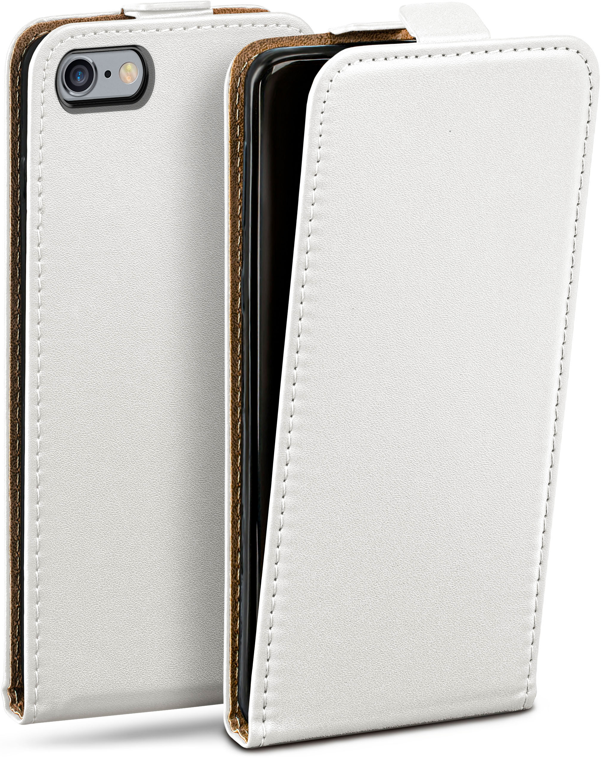 MOEX Flip Apple, Pearl-White Case, iPhone 6, Cover, / iPhone 6s Flip