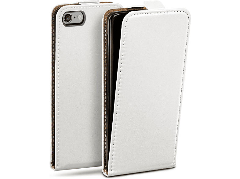 / Cover, 6s iPhone Case, 6, Flip MOEX iPhone Apple, Flip Pearl-White