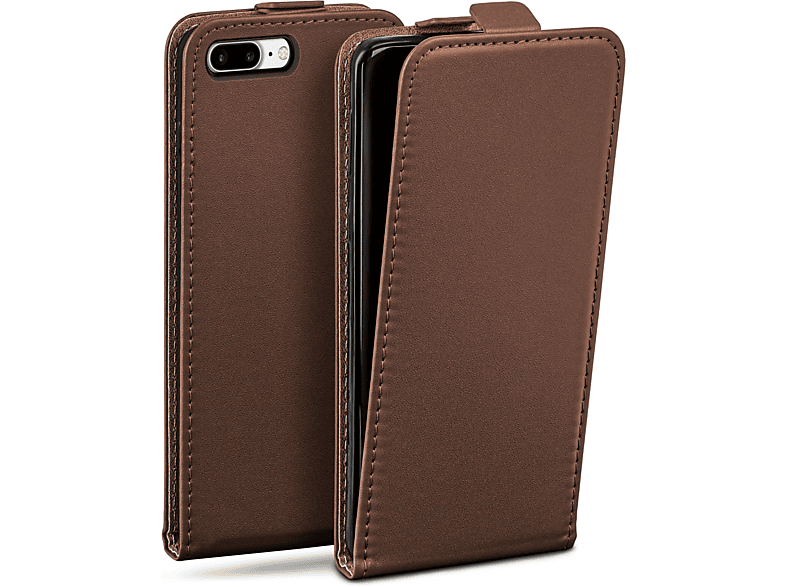 MOEX Flip / Apple, Plus, 8 Flip iPhone Case, Cover, 7 Plus Oxide-Brown iPhone