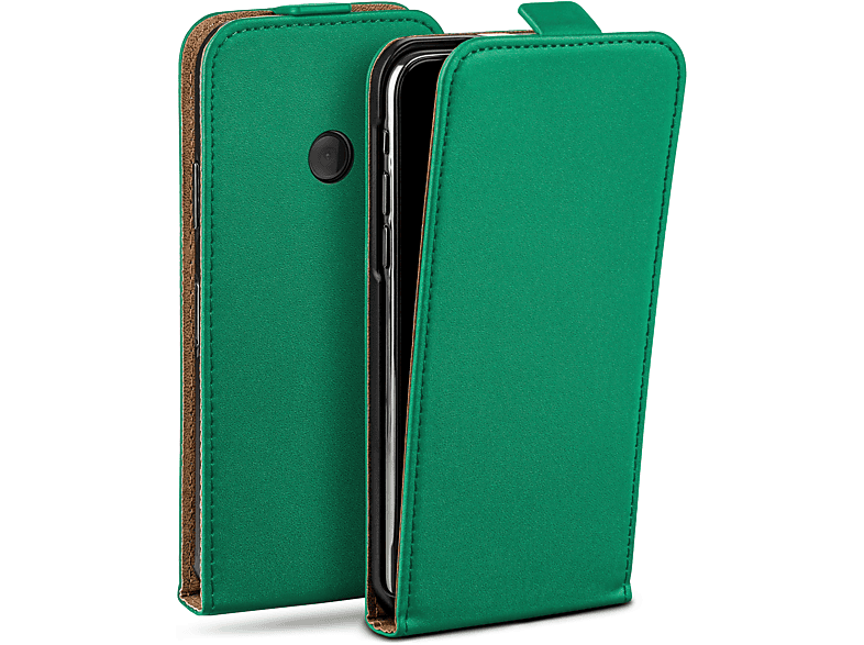 Emerald-Green Case, Lumia 520/525, Flip MOEX Nokia, Flip Cover,