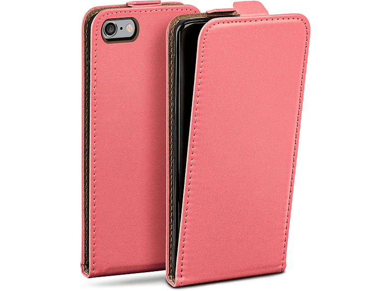 MOEX Flip Case, Flip Cover, Apple, iPhone 6s / iPhone 6, Coral-Rose