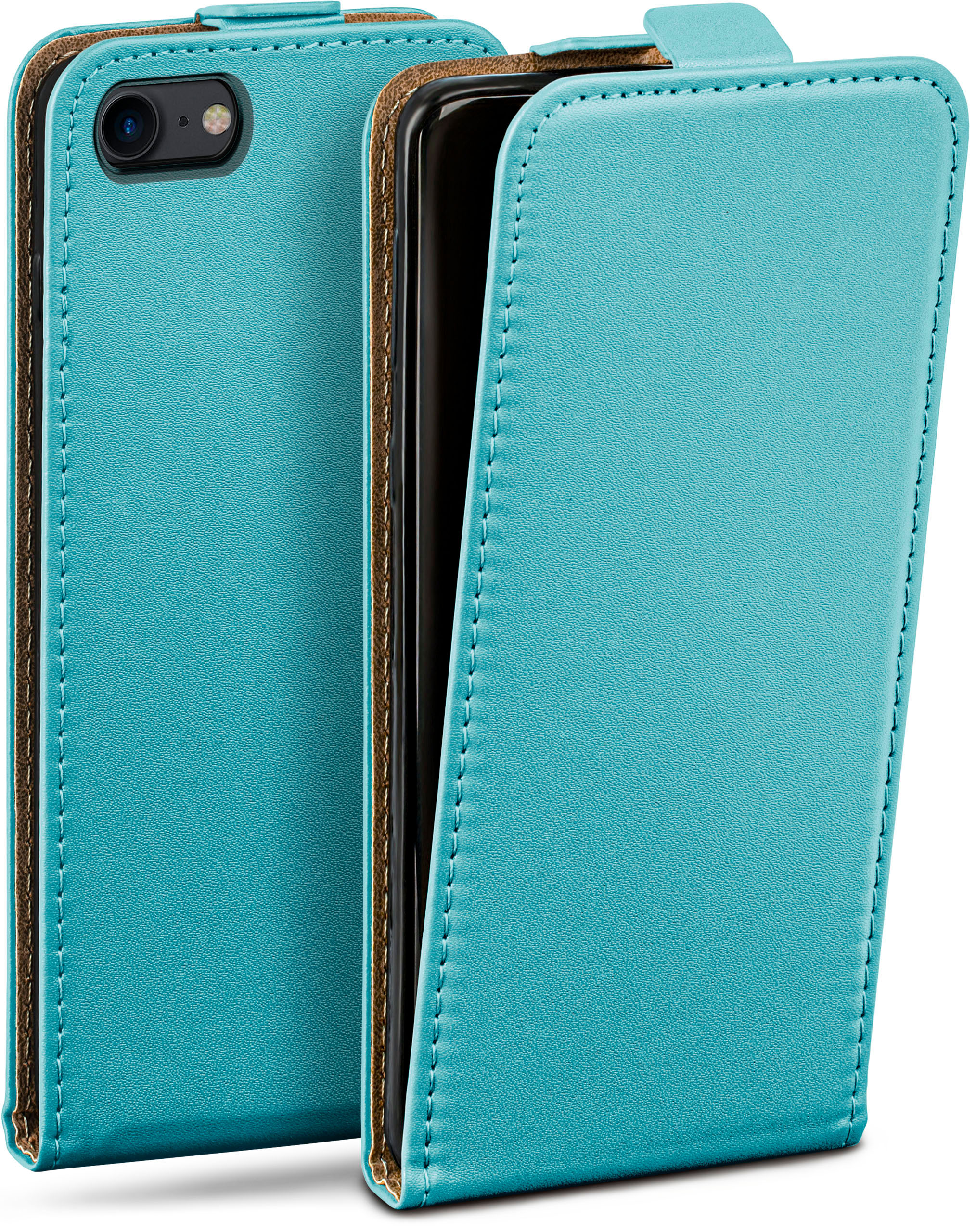MOEX Flip iPhone SE Aqua-Cyan (2020), Case, Cover, Flip Apple