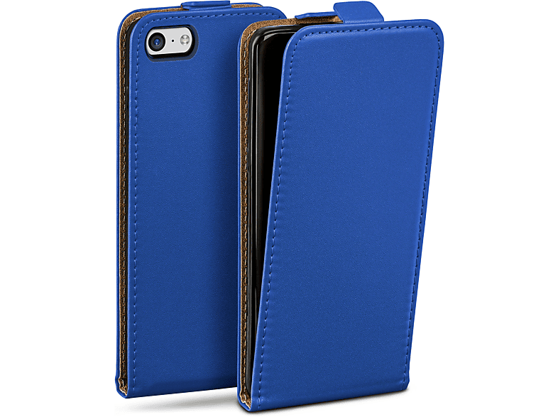 MOEX Flip Case, Flip Cover, Apple, iPhone 5c, Royal-Blue