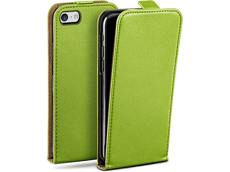 MOEX Flip Case, Flip Cover, Apple, iPhone 5c, Lime-Green | Flipcover