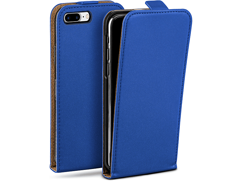MOEX Flip Case, Flip Cover, Apple, iPhone 7 Plus / iPhone 8 Plus, Royal-Blue