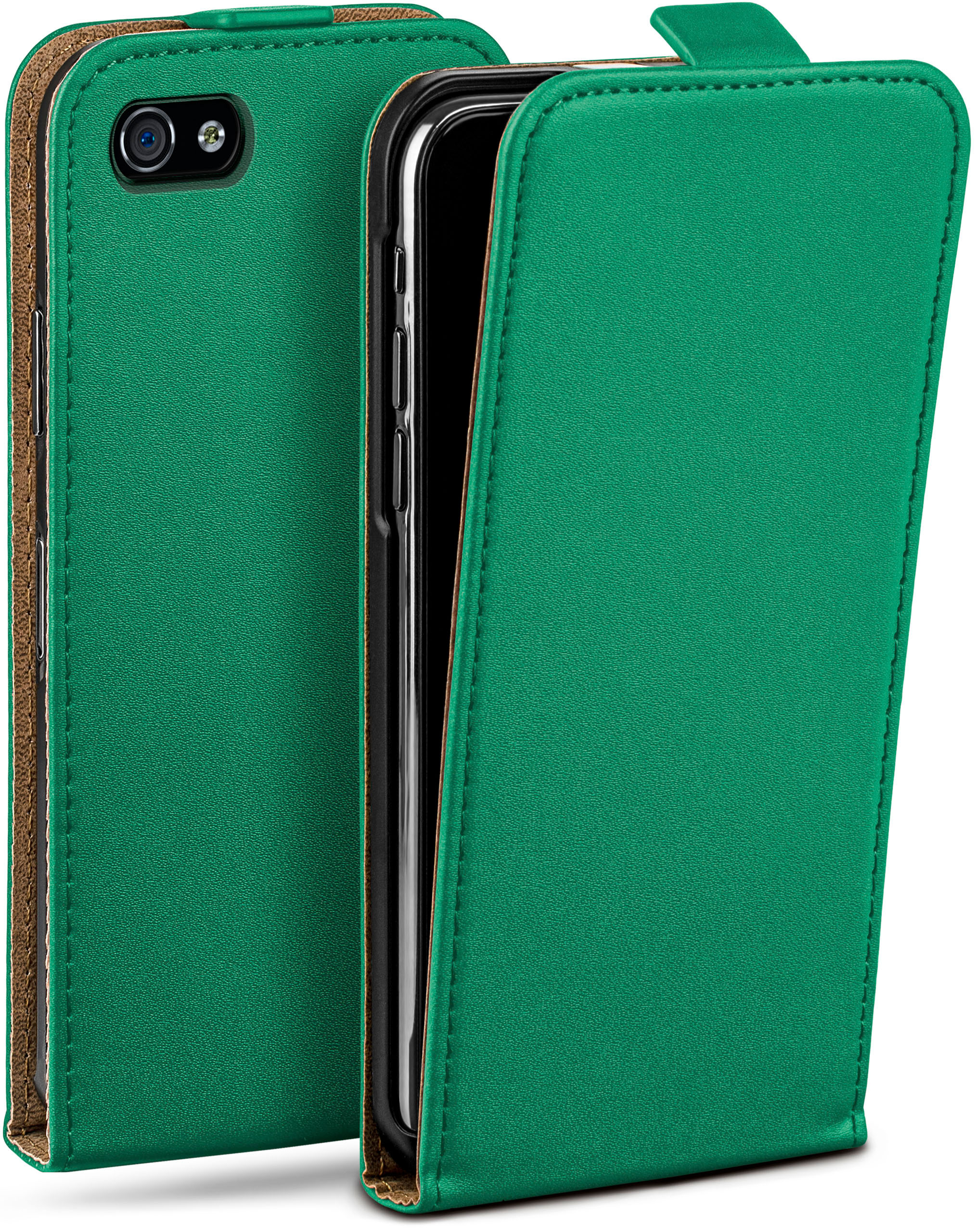 Flip / iPhone 4s iPhone Case, Apple, 4, Emerald-Green MOEX Cover, Flip