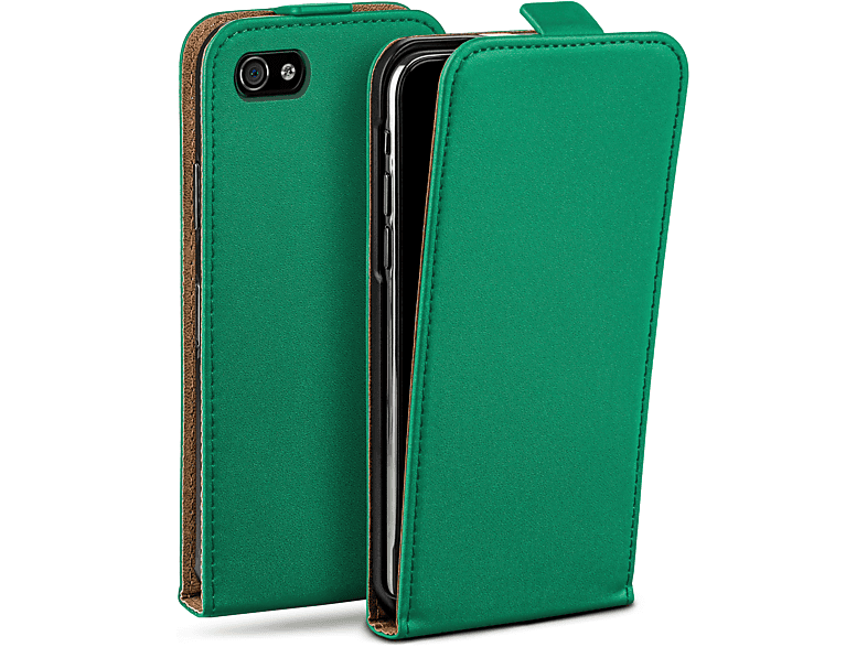 MOEX Flip Case, Flip Cover, Apple, iPhone 4s / iPhone 4, Emerald-Green