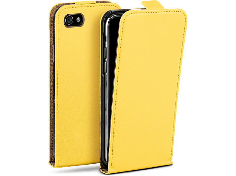 MOEX Flip Case, Flip Acid-Yellow Apple, Cover, 4, 4s iPhone iPhone 