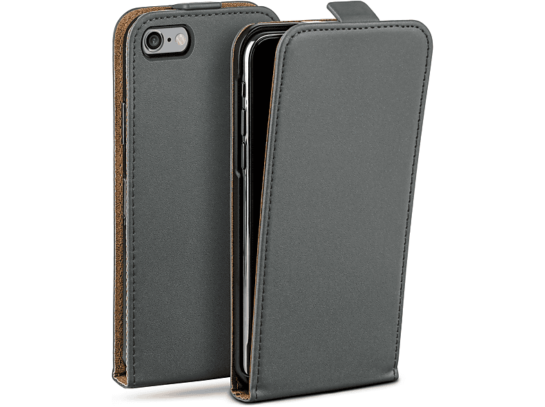 MOEX Flip Apple, Anthracite-Gray Flip Plus Case, Cover, Plus, / 6 6s iPhone