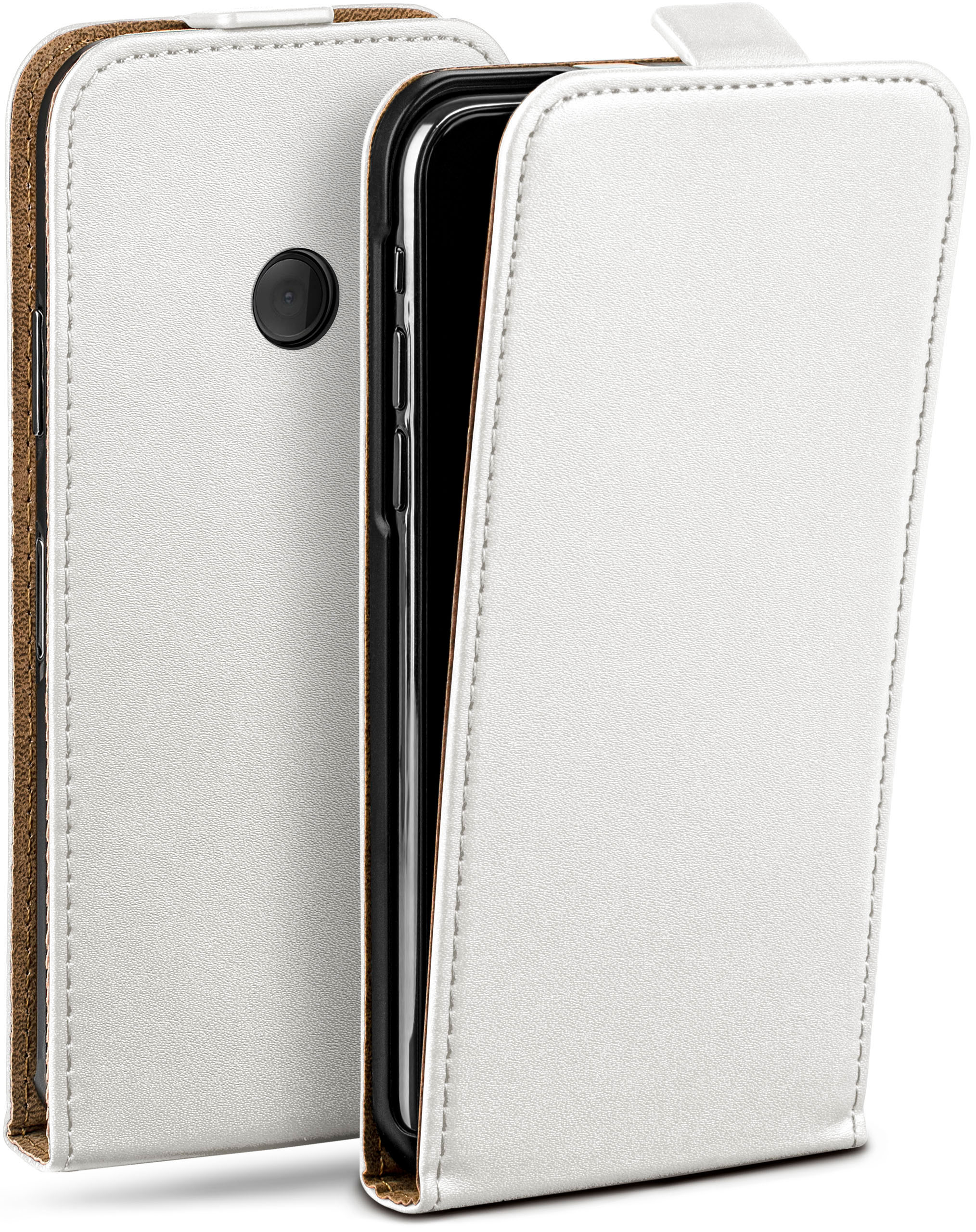 MOEX Flip Case, 520/525, Pearl-White Nokia, Lumia Cover, Flip