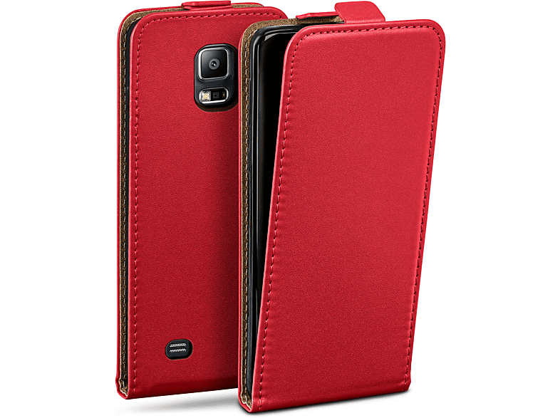 MOEX Flip Case, Flip Cover, Samsung, Galaxy S5 / S5 Neo, Blazing-Red