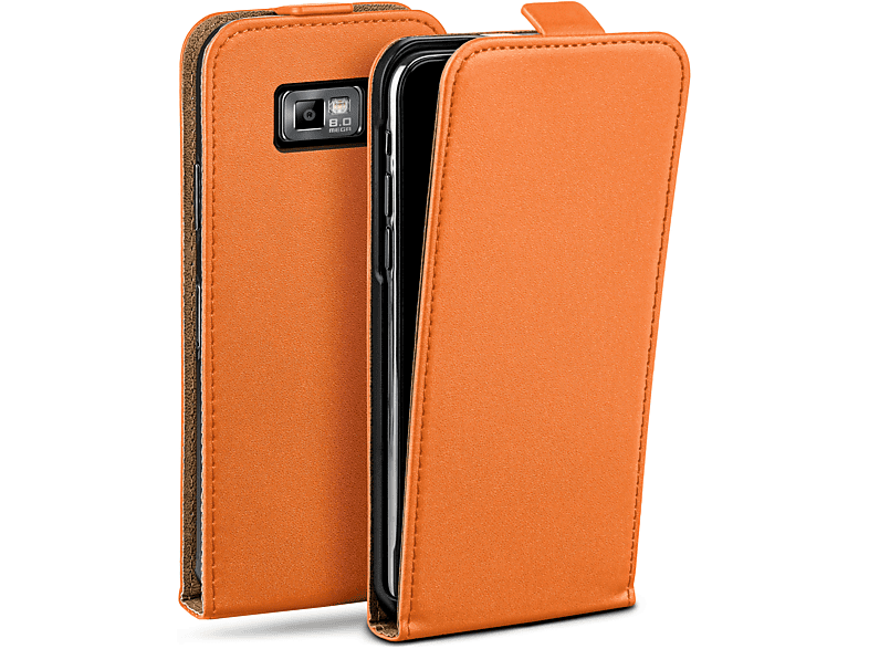 MOEX Flip Case, Flip Cover, Samsung, Galaxy S2 / S2 Plus, Canyon-Orange
