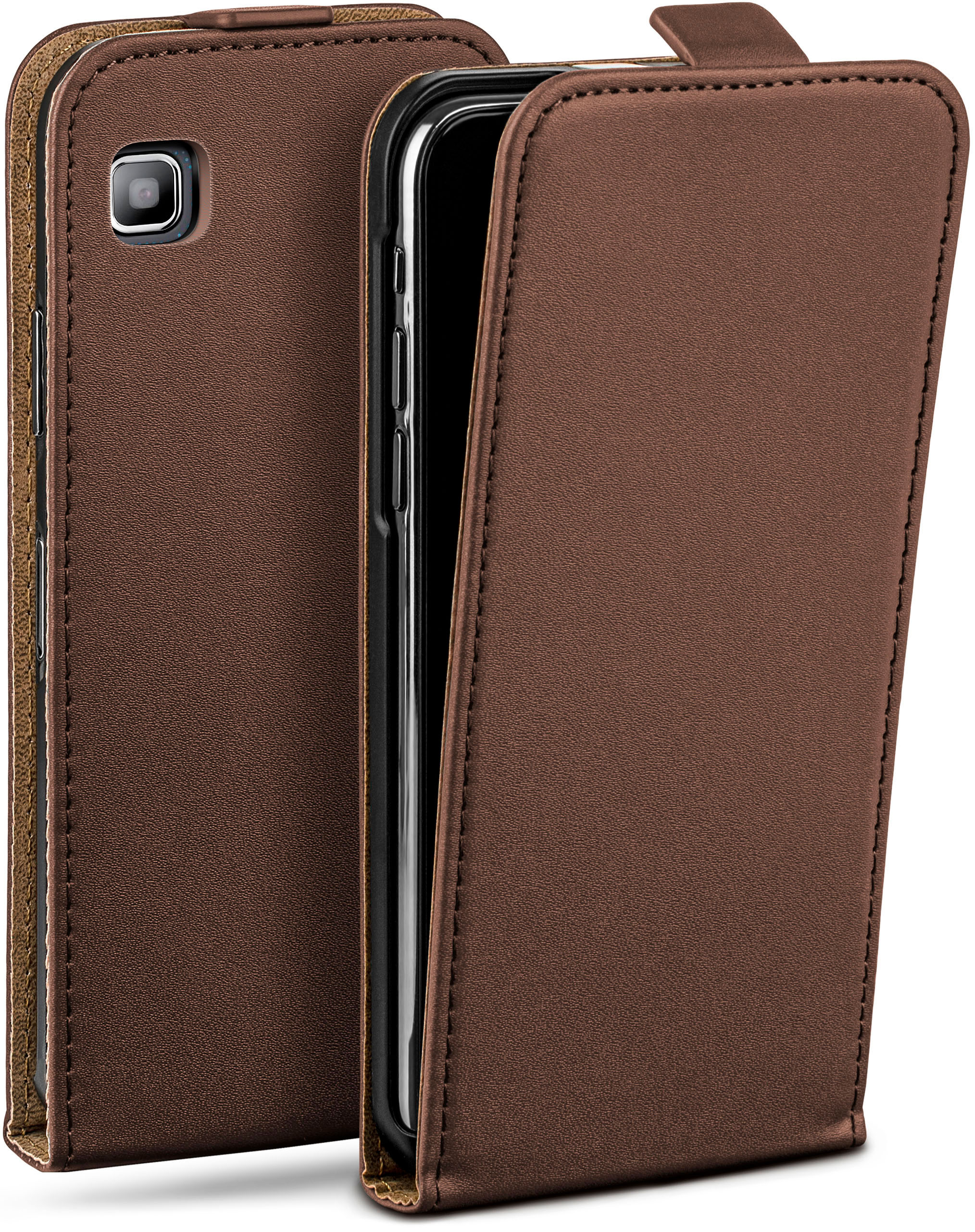Case, Cover, Galaxy Oxide-Brown S Plus, Flip MOEX S Flip Samsung, /