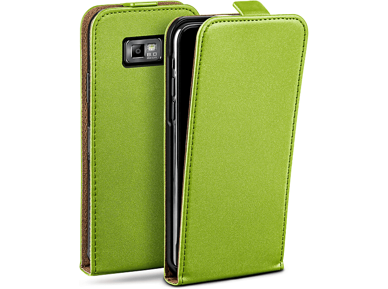 S2 Lime-Green Flip Flip Plus, Case, Cover, MOEX Samsung, / S2 Galaxy