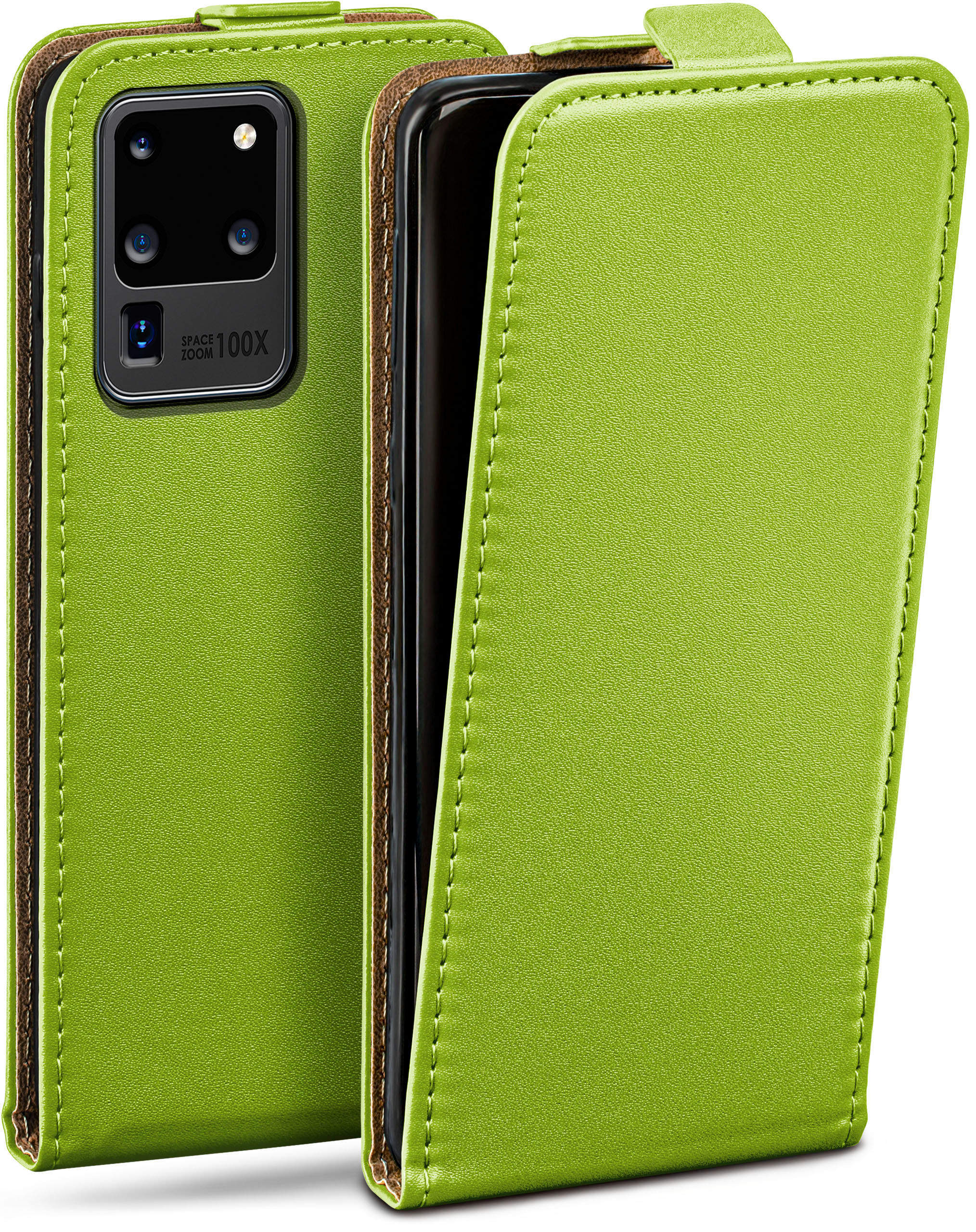 MOEX Flip Case, Flip Cover, Galaxy / Ultra S20 5G, Samsung, Lime-Green
