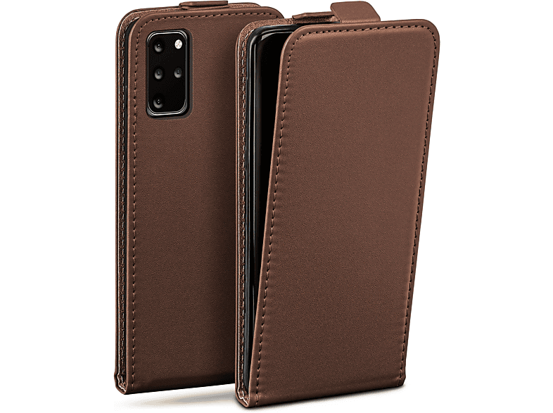 MOEX Flip Case, Cover, Flip 5G, Oxide-Brown / Galaxy Plus Samsung, S20