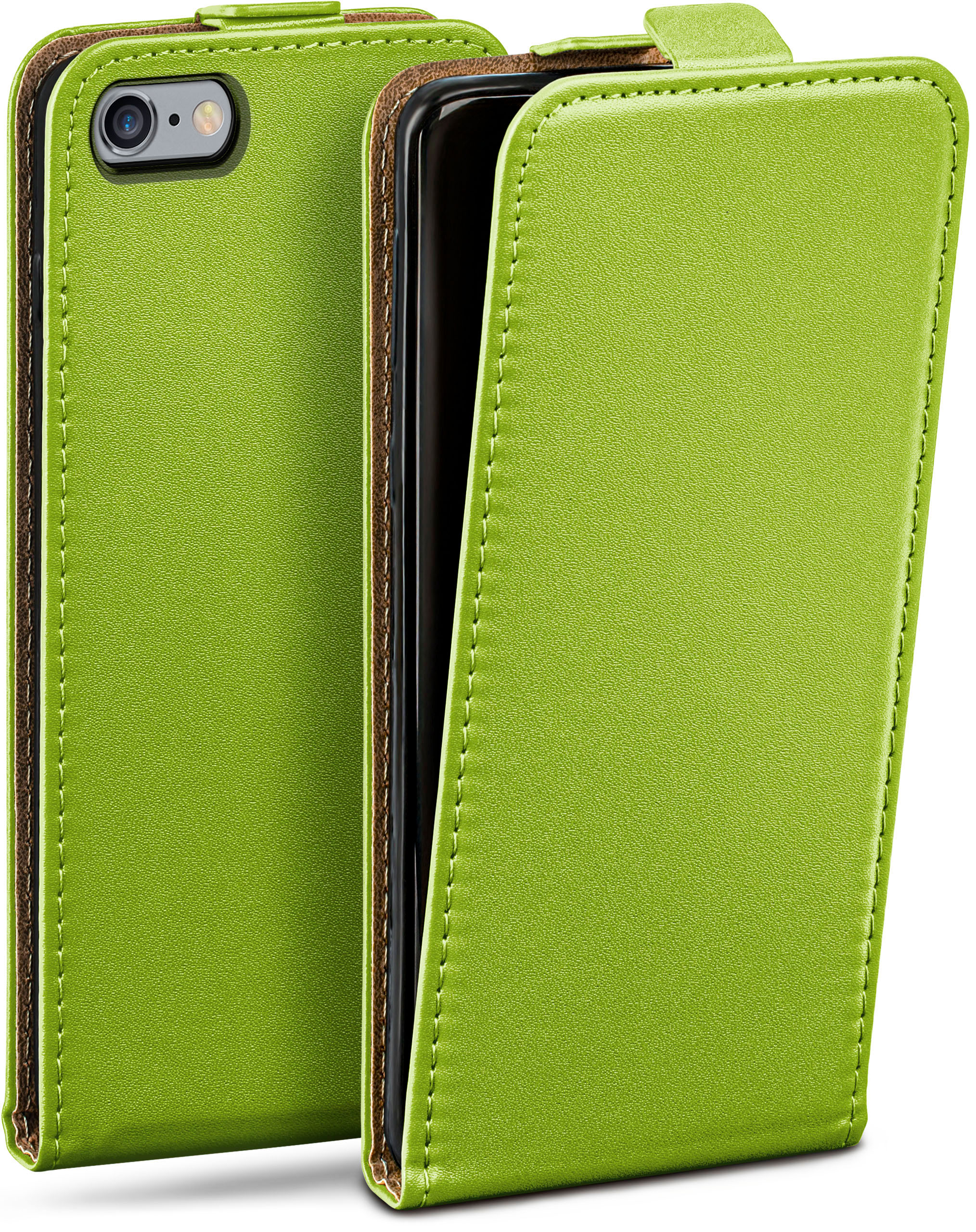 6s Lime-Green Apple, Flip Flip Cover, Case, MOEX / 6, iPhone iPhone