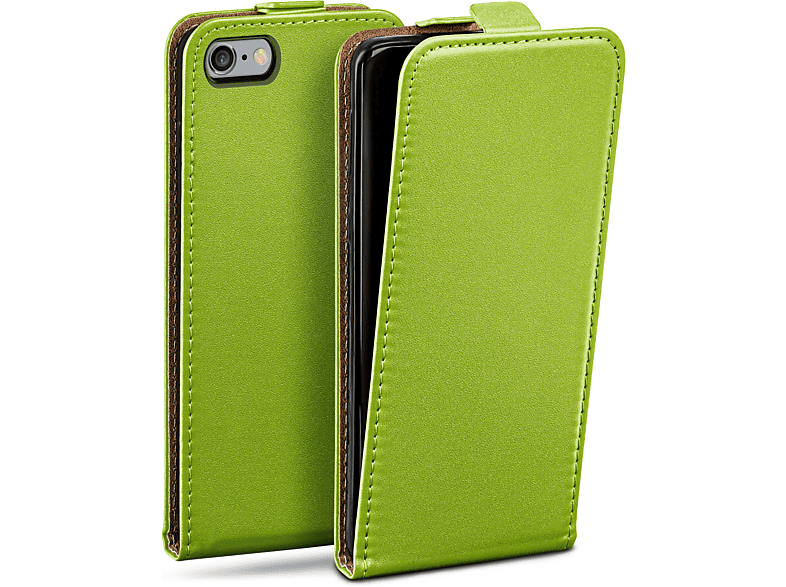 6s / iPhone iPhone Cover, Case, Lime-Green Flip Flip MOEX 6, Apple,
