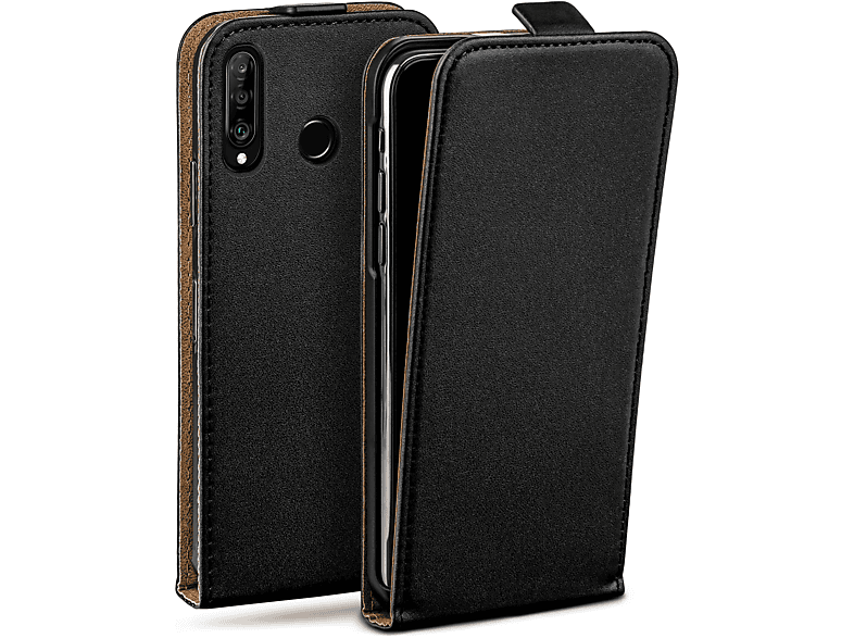 MOEX Flip Case, Cover, Huawei, New, Lite Flip Deep-Black P30 Lite/P30