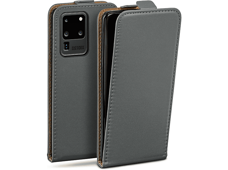 MOEX Flip Case, Flip Cover, Samsung, Galaxy S20 Ultra / 5G, Anthracite-Gray