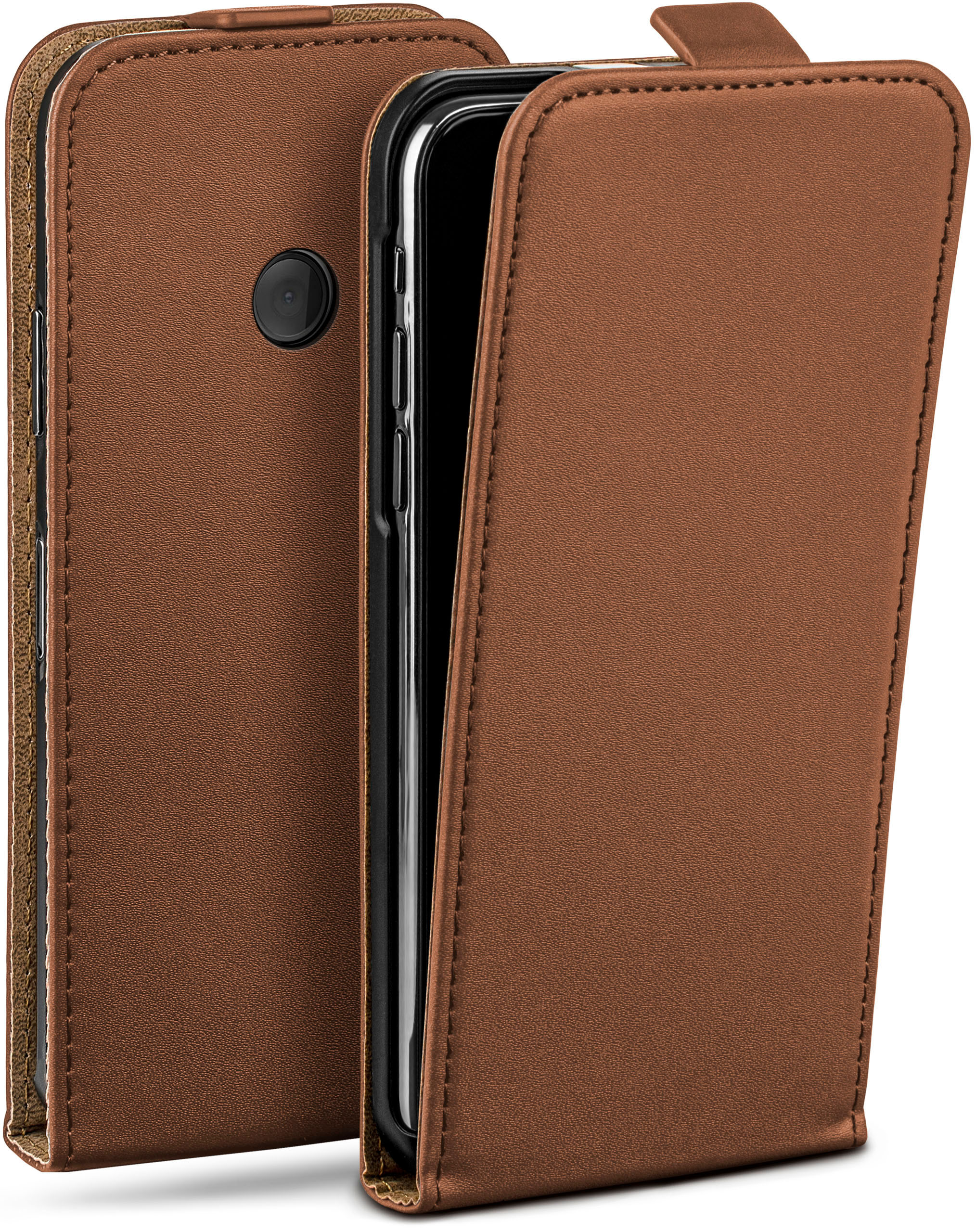 Case, Lumia Flip Nokia, Umber-Brown 520/525, MOEX Flip Cover,