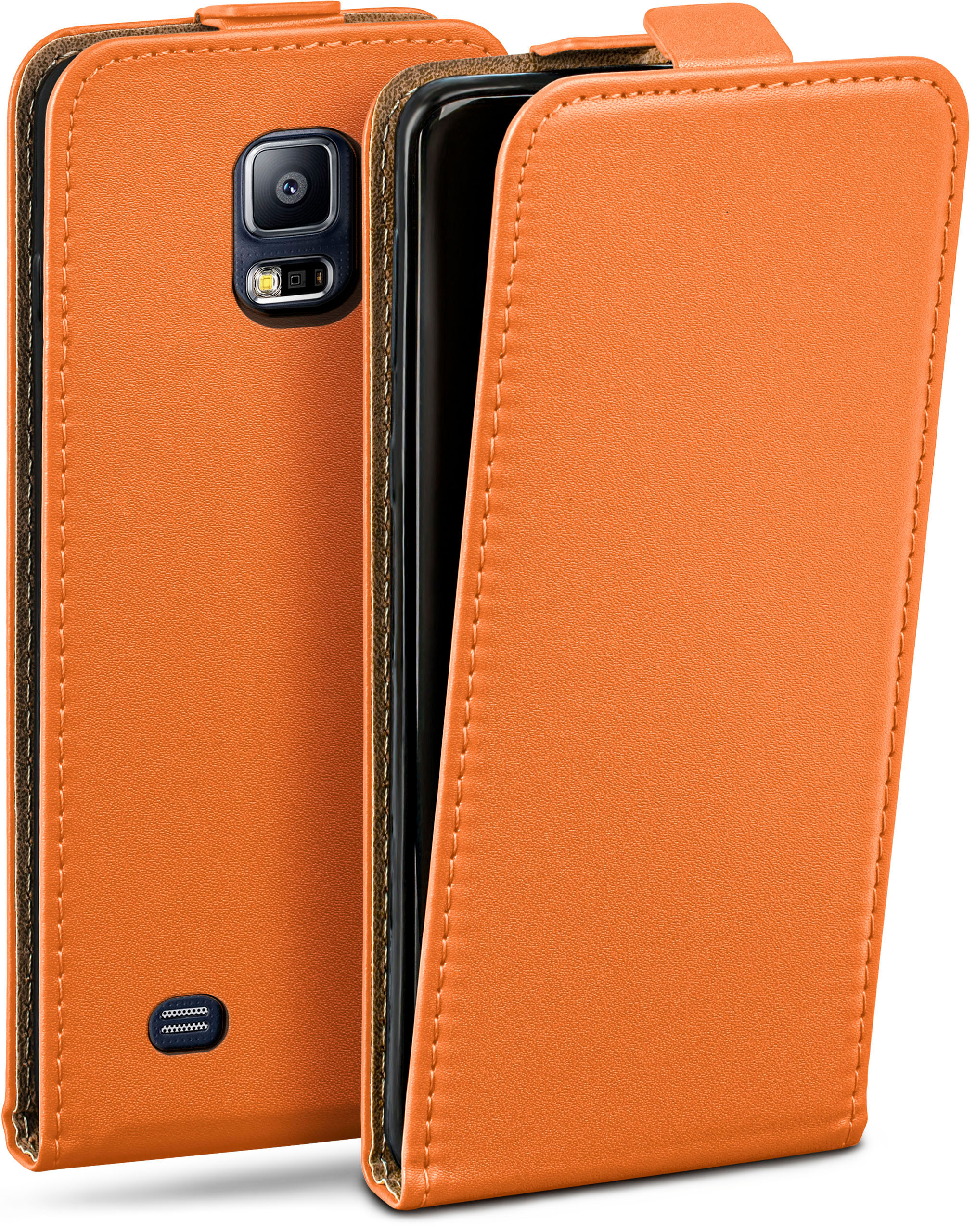 MOEX Flip Case, Neo, S5 Cover, Canyon-Orange Galaxy Samsung, Flip / S5