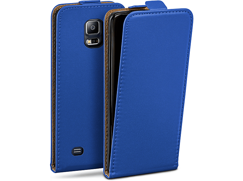 MOEX Flip Samsung, Royal-Blue Cover, Neo, Case, S5 / Galaxy Flip S5