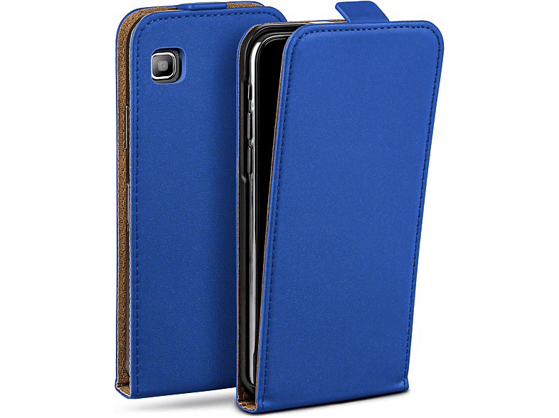 Cover, Samsung, Galaxy Flip Case, / Plus, S Royal-Blue Flip S MOEX