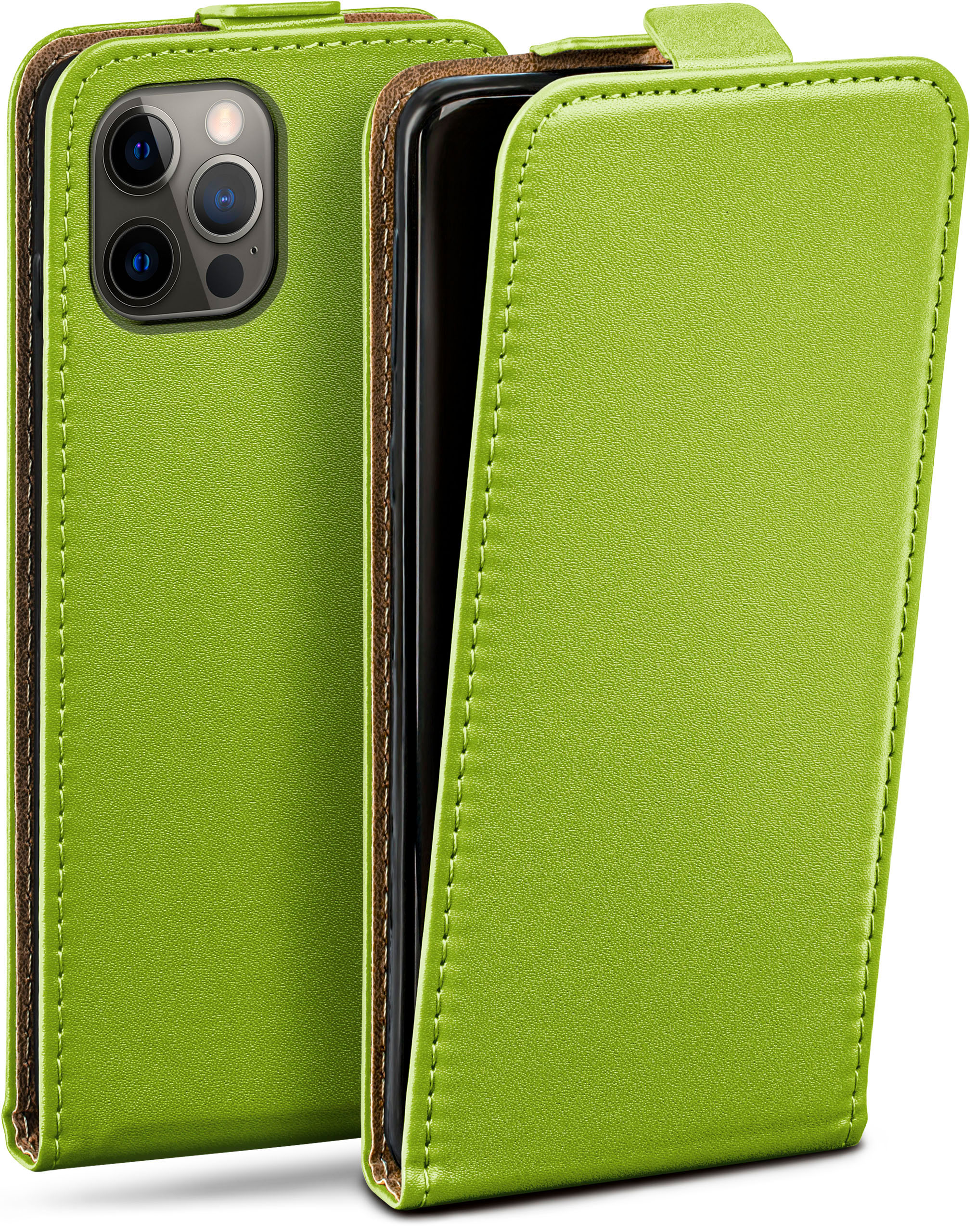 MOEX Flip Case, Apple, 12 / Cover, iPhone Flip Lime-Green Pro, 12